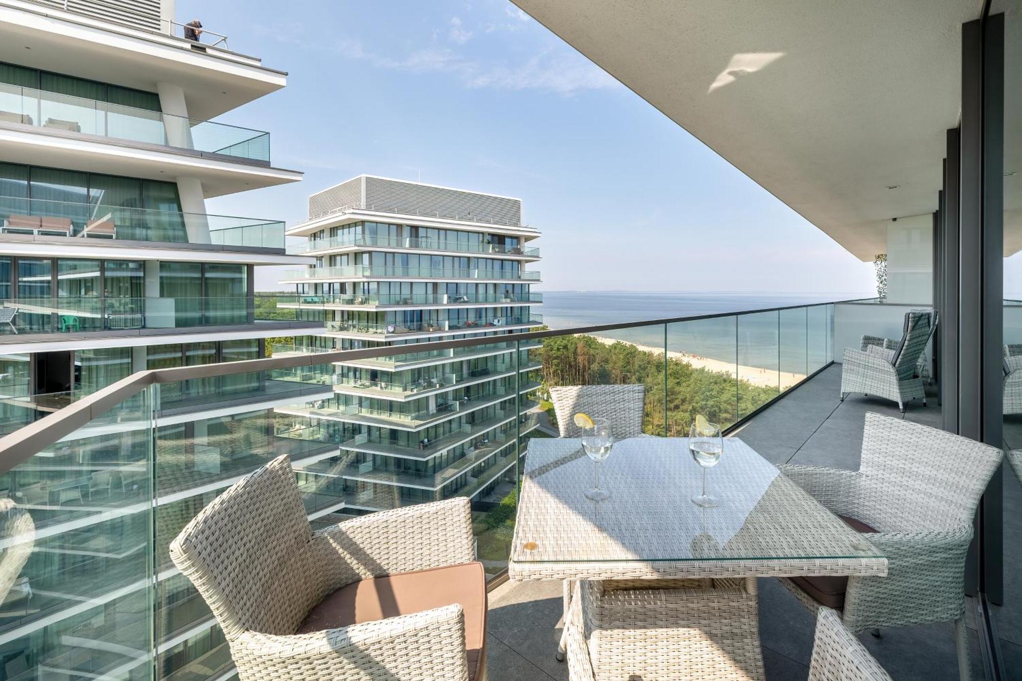 Lux Sea Towers - Wellness Spa, Gym & Beach - Seaview By Rent Like Home Miedzyzdroje Bagian luar foto
